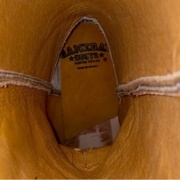 NWT Women's University of Montana Grizzlies Brass Leather Gameday Cowboy Boots - Picture 3 of 6